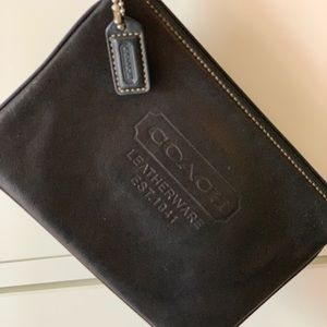 Leather Coach wristlet